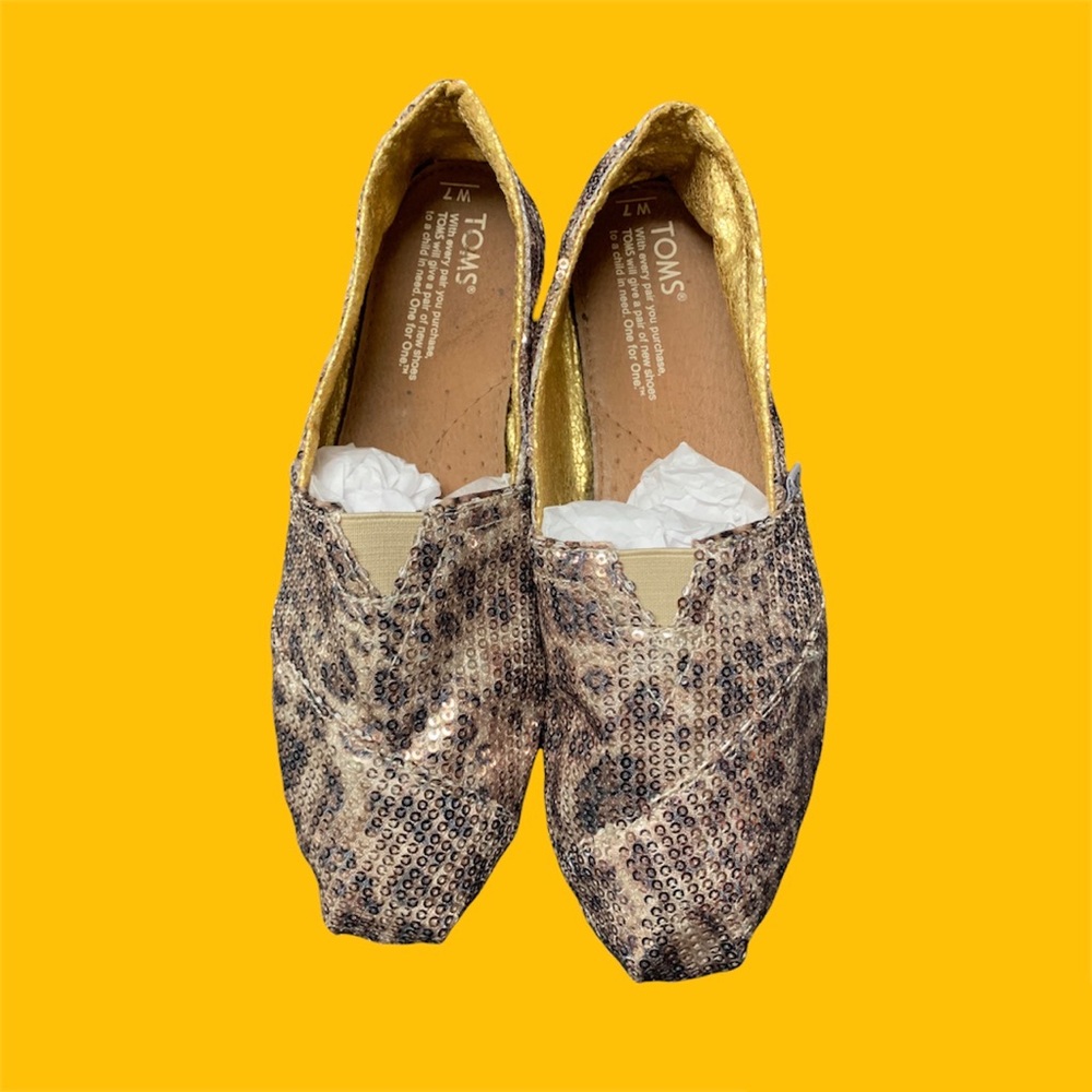 TOMS Leopard Print Shoes Woman's Size 7